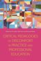 Buchtitel: "Critical Pedagogies of Discomfort in Practice and Professional Education." Abstraktes, buntes Gemälde.