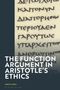 Text: "The Function Argument in Aristotle’s Ethics", "Jakub Jirsa", "Bloomsbury". 
Altgriechische Schrift im Hintergrund auf Papier.