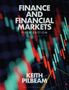 Text: "FINANCE AND FINANCIAL MARKETS, FIFTH EDITION, KEITH PILBEAM". Im Hintergrund sind bunte Kursdiagramme zu sehen.