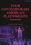 "FOUR CONTEMPORARY AMERICAN PLAYWRIGHTS Exploring Identity CHRISTOPHER BIGSBY." Bühne mit Künstler in farbiger Beleuchtung.