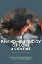 "A PHENOMENOLOGY OF LOVE AS EVENT" und andere Texte über einem klassischen Gemälde mit mehreren Personen.