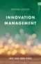 "SECOND EDITION: INNOVATION MANAGEMENT" und "JAN VAN DEN ENDE" stehen auf grünem Hintergrund mit Lichtkreisen.
