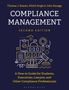Der Titel „Compliance Management: Second Edition“ wird ergänzt durch ein abstraktes Illustration in Gelb auf dunkelblauem Hintergrund.