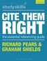 Richard Pears: Cite Them Right, Buch