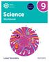 „Science Workbook, Oxford International Resources, Revised Edition, 9, Lower Secondary.“ Farbiges Design mit Labor-Symbolen., Buch