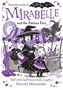 „Mirabelle and the Potions Fair“: Illustration zweier Mädchen, eins in Hexenkostüm, umgeben von Zaubertränken und Sternen.