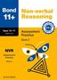 "Bond 11+, Non-verbal Reasoning, Assessment Practice Book 2." Ein stilisierter Schmetterling mit geometrischen Formen., Buch