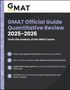 Gmac (Graduate Management Admission Council): GMAT Official Guide Quantitative Review 2025 - 2026, Buch