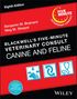 "Eighth Edition," "Benjamin M. Brainard," "Meg M. Sleeper," "Blackwell's Five-Minute Veterinary Consult: Canine and Feline." Logo in Rot und Gelb., Buch