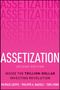 Text: "ASSETIZATION", "SECOND EDITION", Autoren, Untertitel über Investitionschance. Hintergrund in kräftigem Pink., Buch