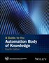 „A Guide to the Automation Body of Knowledge, Fourth Edition“. Blaue digitale Struktur, Logos unten., Buch