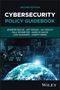 "Second Edition: Cybersecurity Policy Guidebook" mit Namen von Autor*innen. Globus und digitale Elemente im Hintergrund., Buch