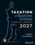 „TAXATION for Business Entities: A Practical Approach 2027“ steht in großen Buchstaben. Schachfigur und $-Zeichen., Buch