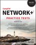 Text: "CompTIA Network+ Practice Tests, Fourth Edition, Exam N10-010." Küstenlandschaft mit Leuchtturm im Hintergrund., Buch