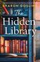 "THE HIDDEN LIBRARY", "SHARON GOSLING", "COVER TO BE REVEALED". Pink Rahmen, weißer Hintergrund. Simon & Schuster Logo unten., Buch