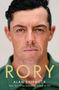 Der Text "RORY" steht in goldenen Buchstaben. Das Gesicht eines nachdenklichen Mannes mit dunklem Haar und grüner Kleidung.