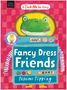 Titel: "Fancy Dress Friends", Autor: Naomi Tipping. Illustration mit einem Frosch im Roboteranzug.