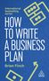 Brian Finch: How to Write a Business Plan, Buch