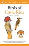 „Birds of Costa Rica“, dritte Ausgabe. Helm Field Guides. Drei gezeichnete Vögel mit auffälligem Kopfschmuck., Buch