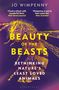 "Beauty of the Beasts: Rethinking Nature’s Least Loved Animals" ist der Titel. Illustrationen von einem Insekt auf violettem Hintergrund., Buch