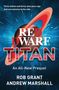Oben: „Three million and thirty-nine years ago. And one universe to the side...“ Logo: Planet mit Ringen im blauen Weltraum., Buch