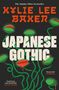 „JAPANESE GOTHIC“ in großen Buchstaben, umgeben von grünen, bedrohlichen Pflanzen mit roten Fallen.