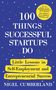 „100 Things Successful Startups Do: Little Lessons in Entrepreneurial Success“ von Nigel Cumberland; blauer Hintergrund mit Sternen., Buch