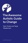 Text: "The Awesome Autistic Guide to Change" von Yenn Purkis und Tanja Masterman. Illustration: Hirschkopf im Kreis.