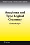 Gerhard Jäger: Anaphora and Type Logical Grammar, Buch