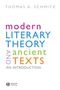 Thomas Schmitz: Modern Literary Theory and Anc, Buch