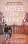 "Notes on Infinity", oben zwei Personen vor einem Gebäude. Text oben und unten, Penguin-Logo rechts oben.