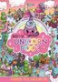 „WHERE'S THE UNICORN POO? A RAINBOW-TASTIC SEARCH AND FIND“. Buntes Cartoon-Design mit Fabelwesen und Schloss.