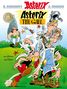 "Asterix the Gaul" Illustration: Asterix schlägt Römer, Obelix hält Hinkelstein. Texte von René Goscinny, Zeichnungen Albert Uderzo., Buch