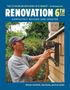 "RENOVATION 6TH EDITION, COMPLETELY REVISED AND UPDATED." Ein Mann arbeitet mit einem Nagelgerät an Holzschindeln., Buch