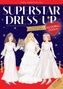 „Superstar Dress-Up: Wedding Edition“, inspiriert von Taylor Swift. Drei Bräute in weißen Kleidern., Buch