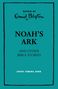 Text: "Retold by Enid Blyton, Noah's Ark and Other Bible Stories, Cover Coming Soon." Türkiser Hintergrund, schlichte Gestaltung., Buch