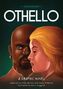 "Shakespeare's Othello: A Graphic Novel." Zwei Personen in Nahaufnahme, ein Mann und eine Frau, frontal und im Profil.
