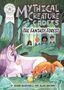 "MYTHICAL CREATURE CADETS: THE FANTASY FOREST". Einhorn und Fuchs in einem Wald, Kinder beobachten interessiert.