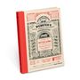 Das Cover zeigt "WEBSTER'S ROYAL QUARTO DICTIONARY", umgeben von Werbetexten. Die linke Seite des Covers ist rot., Buch
