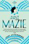"SAINT MAZIE" von Jami Attenberg, eine stilisierte Frau im Profil, Retro-Design in Blau und Beige-Tönen.