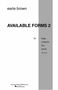 Earle Brown: Available Forms 2: Full Score, Buch