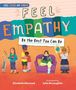 „Feel Empathy. Be the Best You Can Be.“ Fünf diverse Figuren, fröhlich, interagierend.
