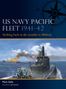 "US NAVY PACIFIC FLEET 1941–42. Striking back in the months to Midway." Ein U-Boot auf See, im Hintergrund ein brennendes Schiff.