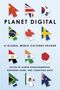 "Planet Digital: A Global Media Cultures Reader" 12 Flaggen-Pfeile für Länder wie China, UK, Brasilien., Buch