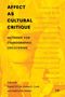 "AFFECT AS CULTURAL CRITIQUE: METHODS FOR ETHNOGRAPHIC UNCOVERING" steht in schwarzer Schrift auf gelbem Hintergrund., Buch