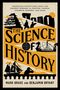 Text: "The Science of History" von Mark Brake und Benjamin Bryant. Silhouetten: Burg, Krieger, Wikingerboot, Piratenschiff., Buch