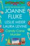 JOANNE FLUKE, LESLIE MEIER, LAURA LEVINE, Candy Cane Murder. Weihnachtliche Illustration mit Zuckerstangen.