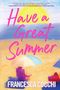Text: "Cover to be revealed soon!", "HAVE A GREAT SUMMER", "by Francesca Cocchi". Logo unten mit einem blauen Buch.