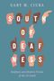 "SOUTH OF DEAFNESS" in weißen Buchstaben. Verschiedene Hände zeigen Gebärdensprache auf einem blauen Hintergrund.