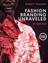 Text: "Kaled K. Hameide: Fashion Branding Unraveled, 2nd Edition." Ein Model trägt ein auffälliges, rot-weißes, strukturiertes Outfit., Buch